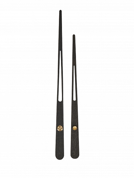 Стрелки для часов 058BK 170/135 мм., шпон, черный