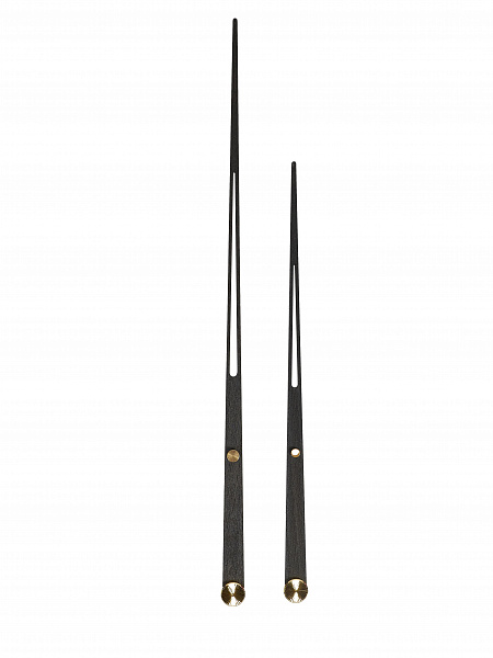 Стрелки для часов 9002BK 310/185 мм., шпон, черный