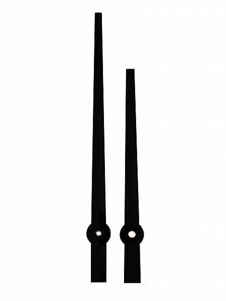 Стрелки для часов 966BK 180/135 мм., металл, черный