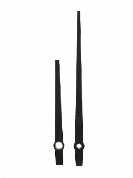 Стрелки для часов 9401BK 95/63 мм., металл, черный